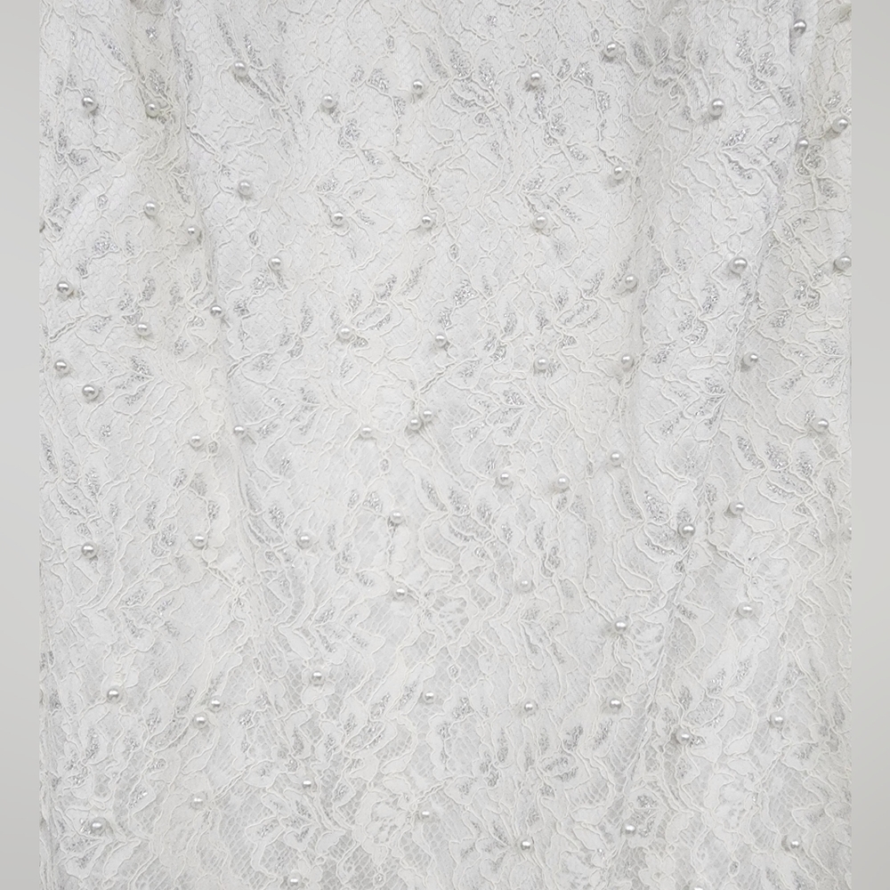 White Dress with Beads Sandro Ferrone - Perfect for Special Occasions - Picture 8 of 13